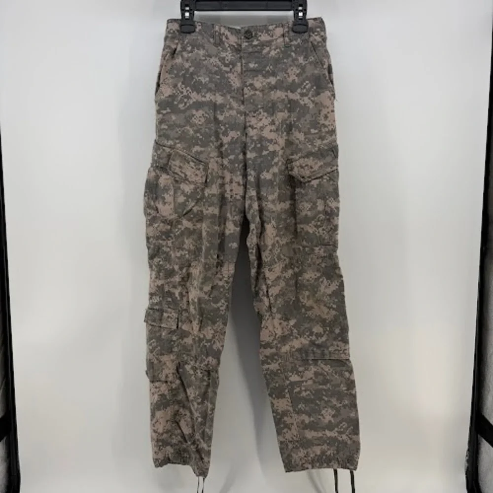 Army Combat Uniform ACU Trousers Small Long 30x34  Digital Camo Pants rip stop